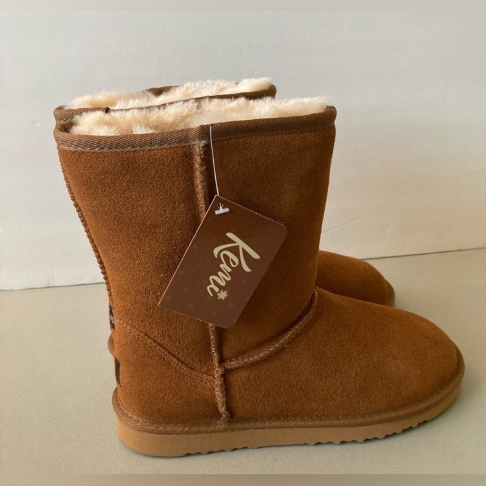 Kemi Bella Women's Suede Winter Boots | Bella Short Chestnut | NWT